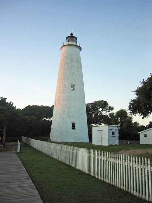 The Ocracoke Lighthouse is the oldest lighthouse in operation on the Outer Banks. 