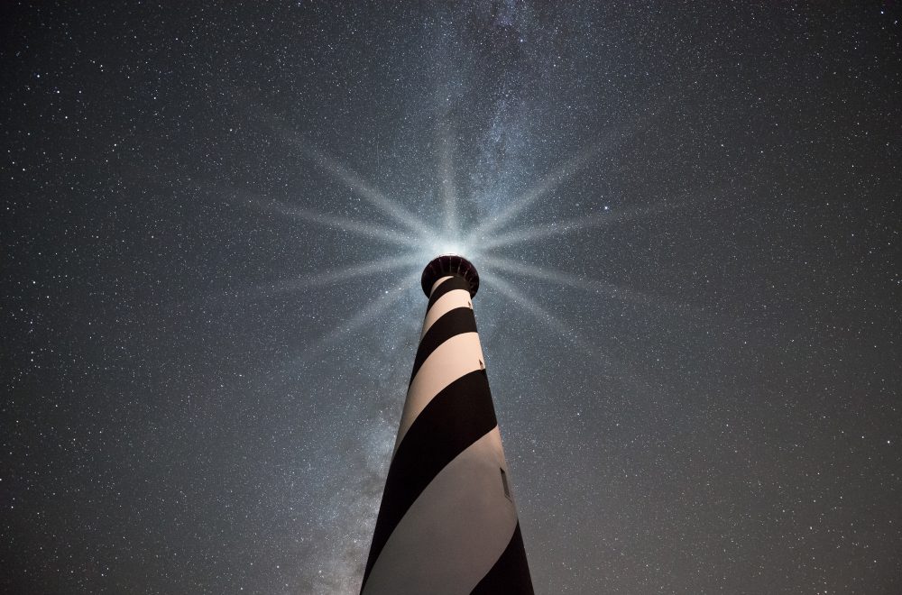 The Cape Hatteras Lighthouse is one of the most notable Outer Banks lighthouses. 