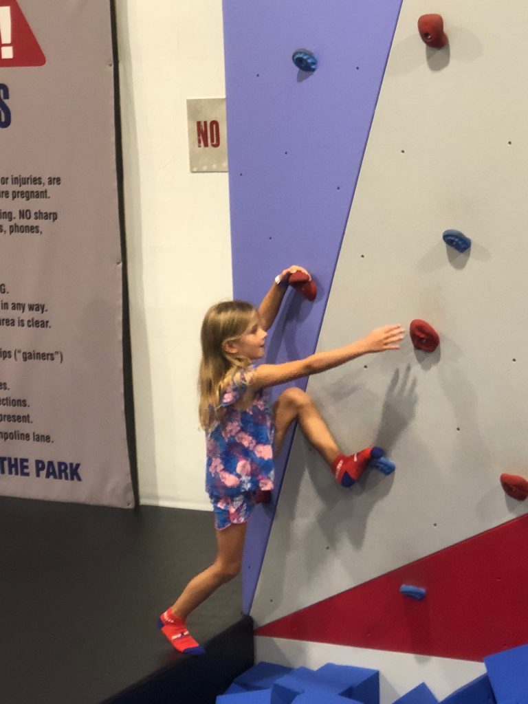 Rock Climbing Wall at Jumpmasters Trampoline Park