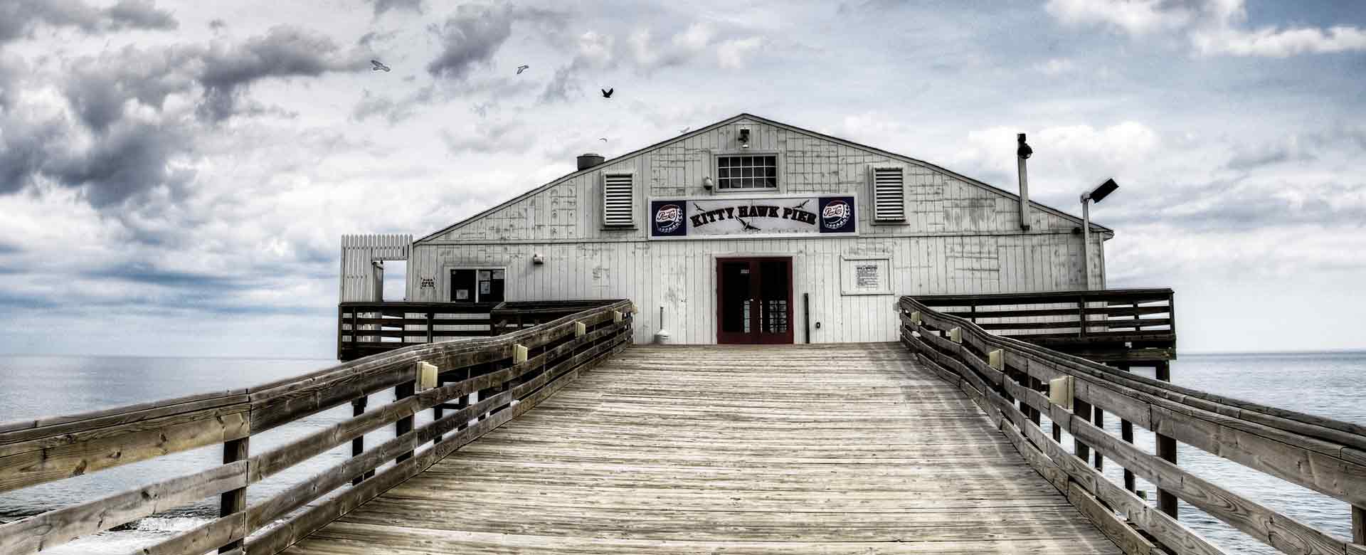 Kitty Hawk Pier on the Outer Banks of North Carolina