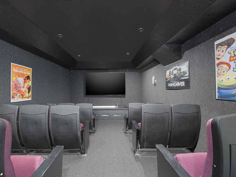 Theatre room image for a kid friendly vacation rental blog