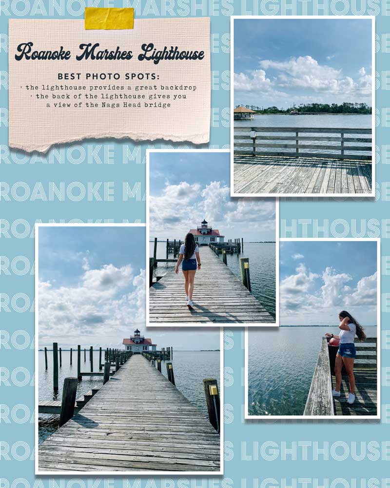 The Roanoke Marshes lighthouse is a stunning spot for Instagram photos