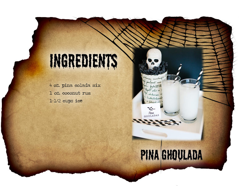 Pina Ghoulada Halloween cocktail recipe