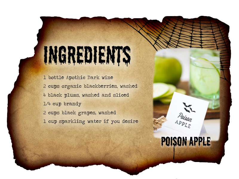 Poison Apple Halloween cocktail recipe