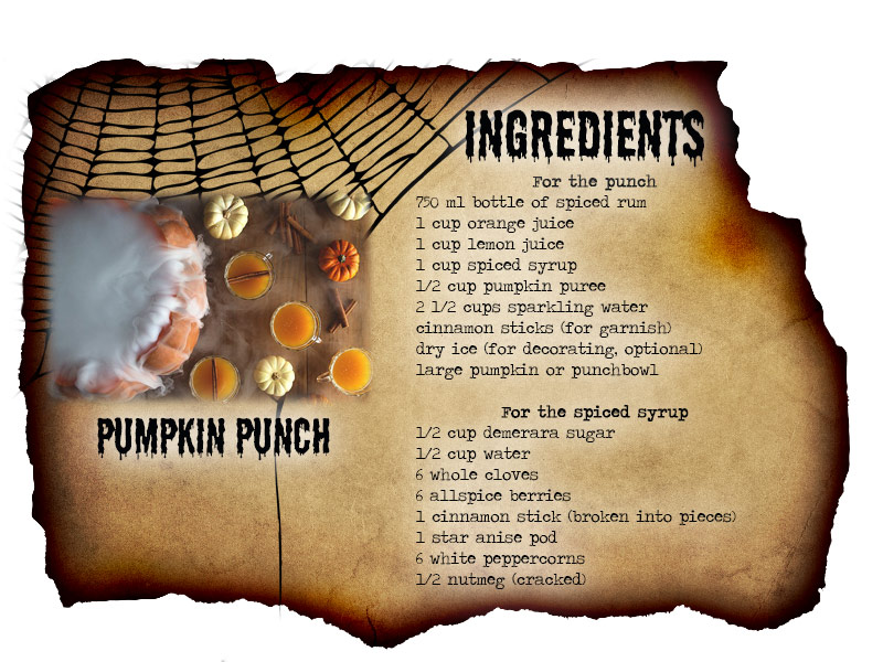 Pumpkin Punch Halloween cocktail recipe