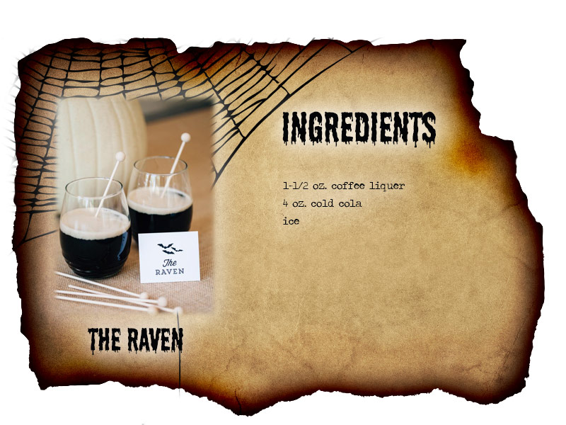 The Raven Halloween cocktail recipe