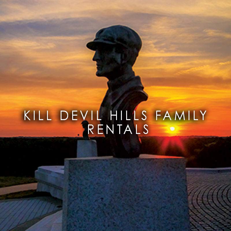Wright Brothers National monument in Kill Devil Hills, NC denoting Kill Devil Hills family rentals