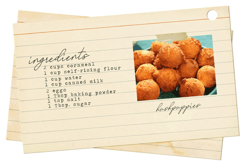 Hushpuppy ingredients Outer Banks recipe list 