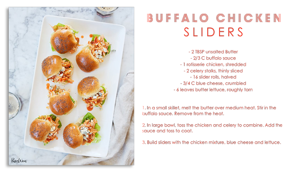 Buffalo chicken sliders 4th of july recipe

