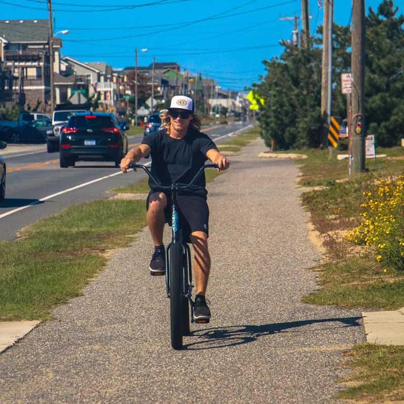 Take a cruise on the bike bath on the beach road with a bike rental from Ocean Atlantic.