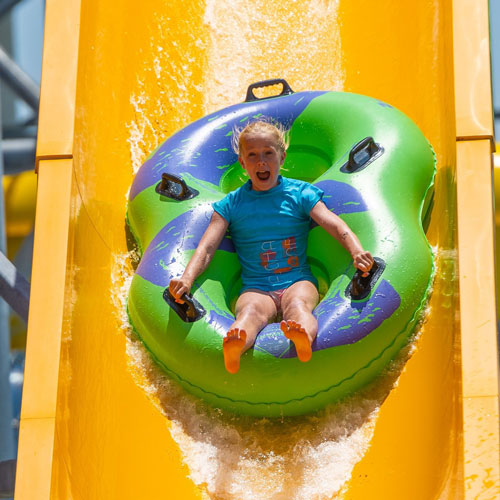 Cool off and have a blast on one of the 21 water rides!