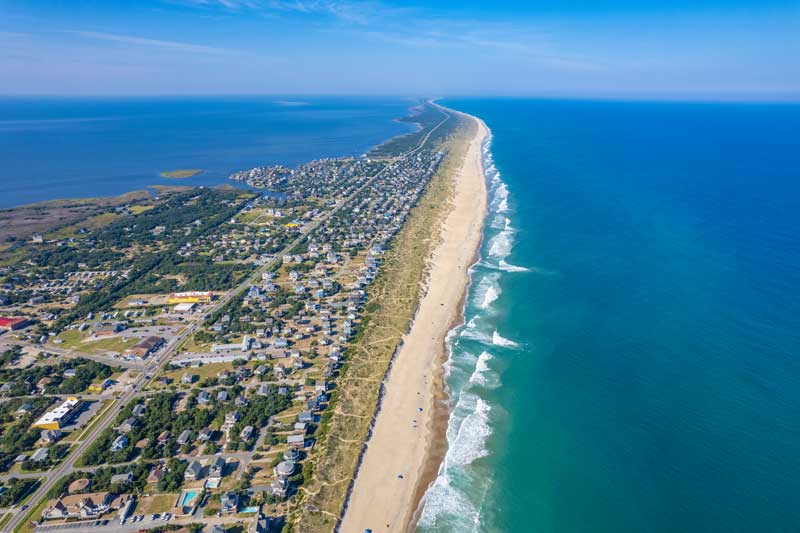 Hatteras Island is home to 7 towns that make up this sandbar.