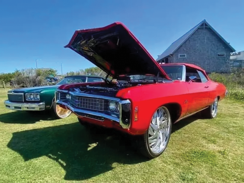 Custom cars shown at the Outer Banks Rod and Custom festival. 