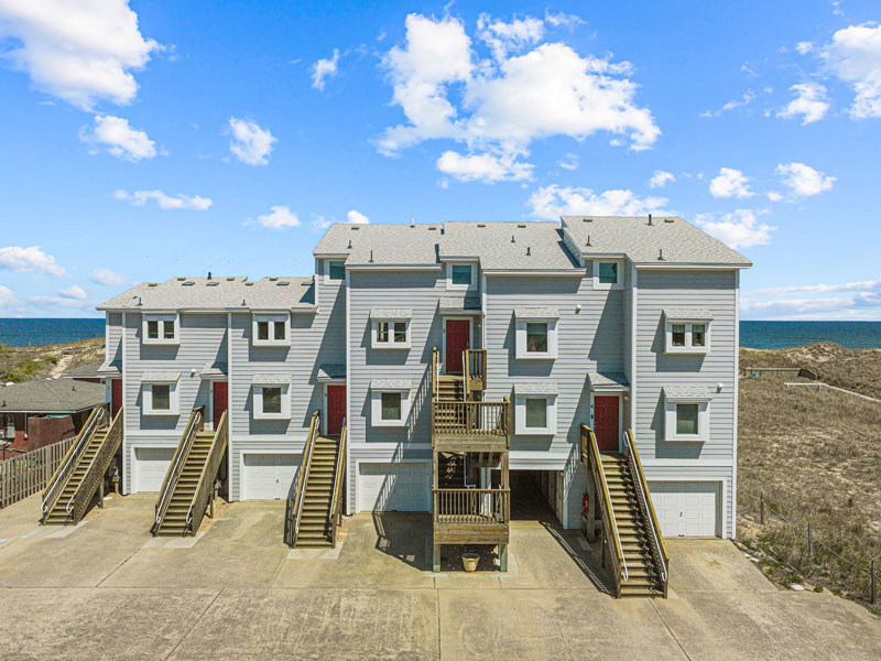 The Breakers Condos are a group of oceanfront townhomes in Kill Devil Hills, North Carolina. 