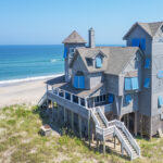 Iconic Inn at Rodanthe house shown in the movie Nights in Rodanthe on Hatteras Island on the Outer Banks of North Carolina.