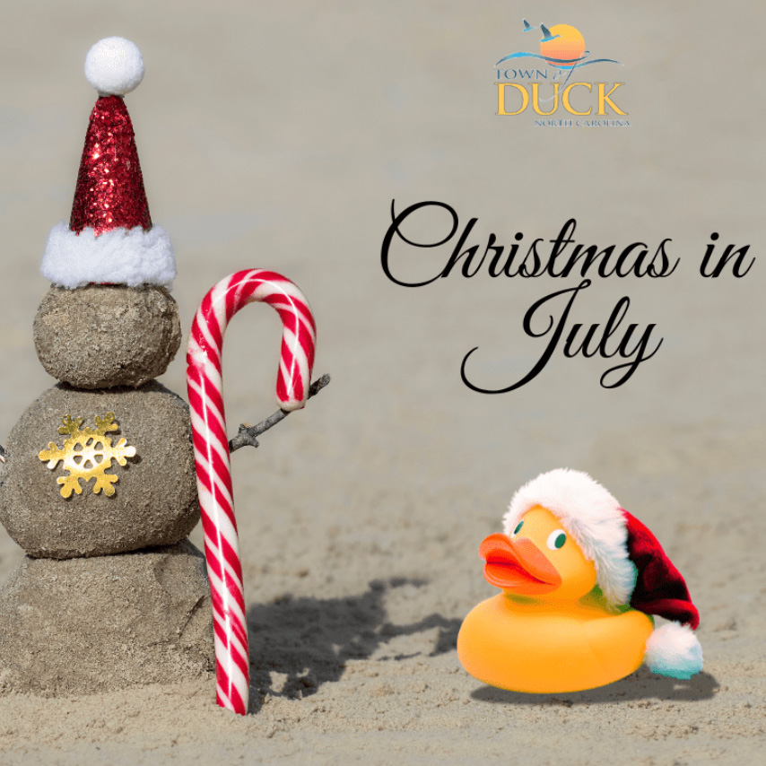 Christmas in July in Duck, NC